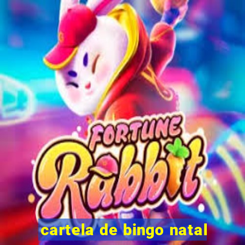 cartela de bingo natal